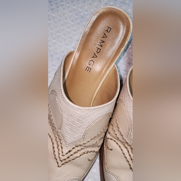 RAMPAGE EUC WOMEN'S SIZE 8.5 RILLEY COWGIRL MULES SLIPON SHOES - Picture 2 of 6